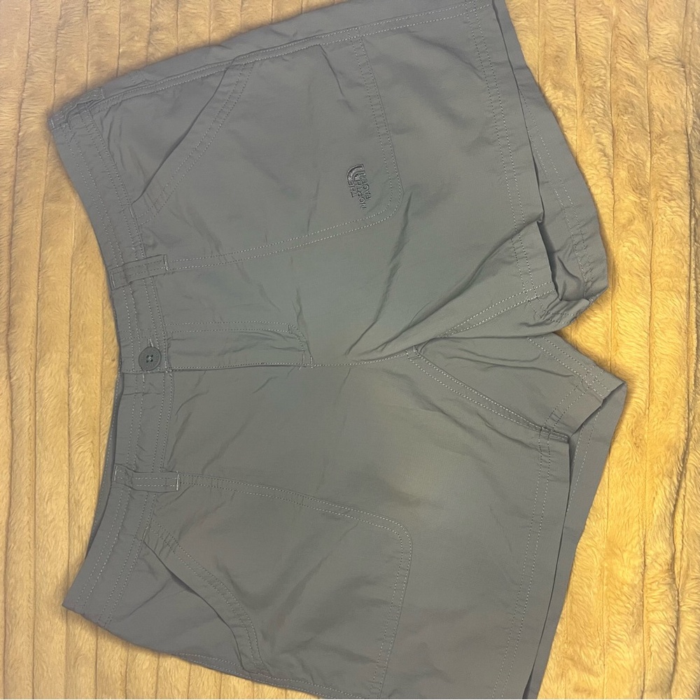 The North Face Gray Women's Shorts with Pink Accents